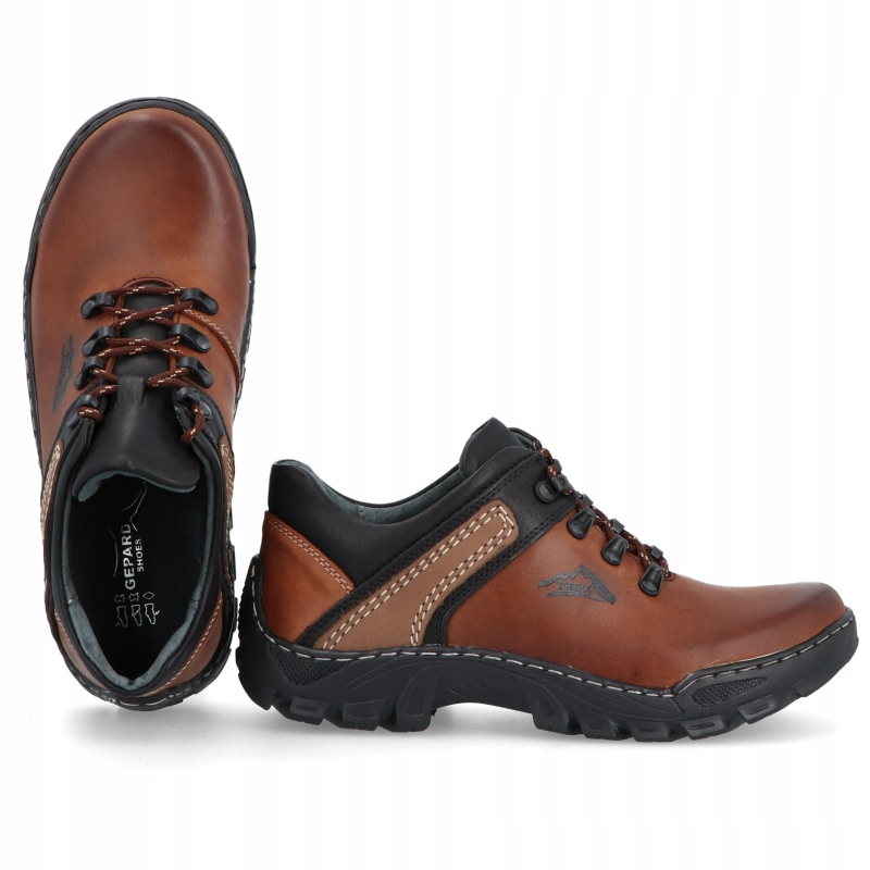 OBUWIE MĘSKIE TREKKINGOWE SKÓRA 036 HR r 44 Model 036 HR