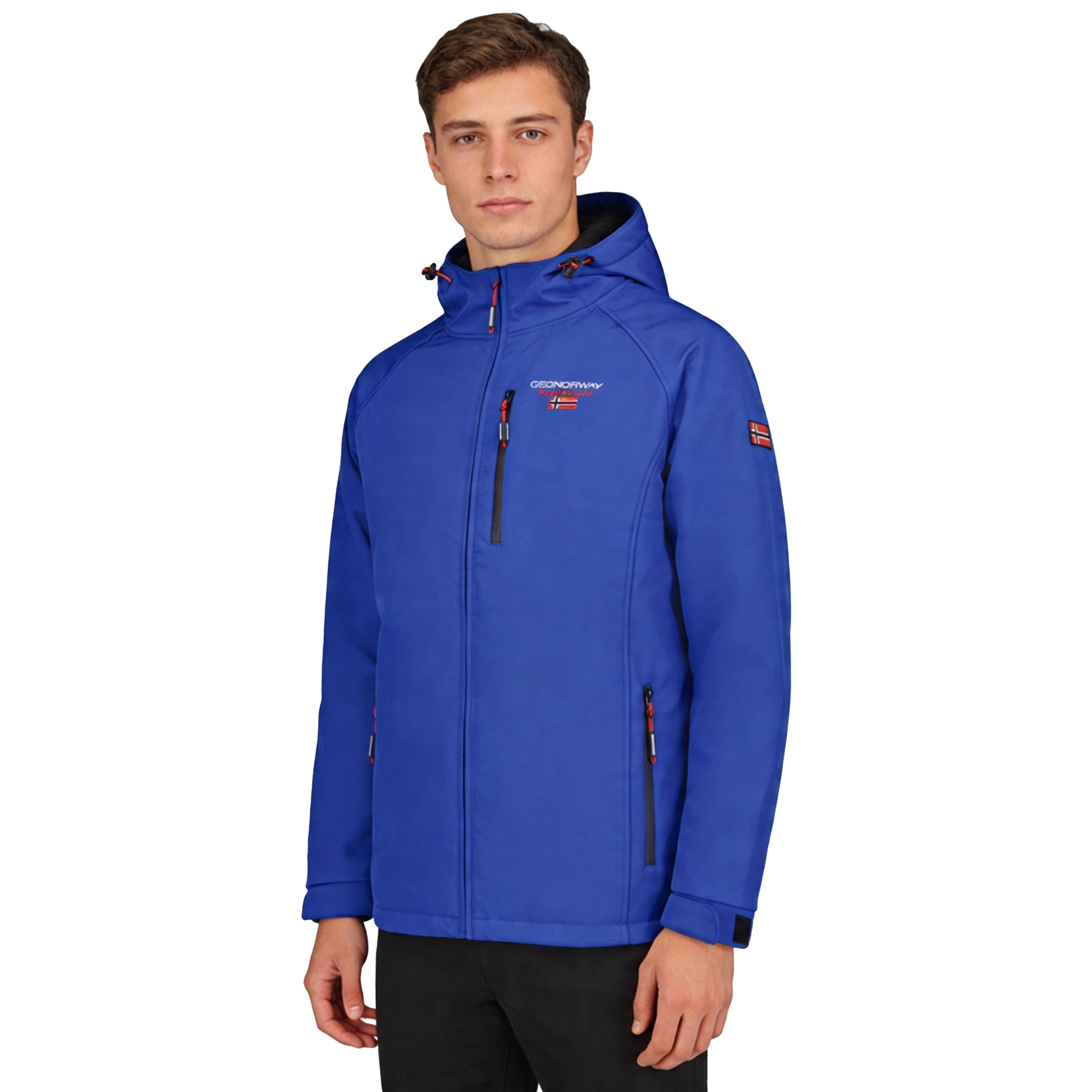 Pánský softshell Geographical Norway Takito Royal Blue Db pohodlný lehký