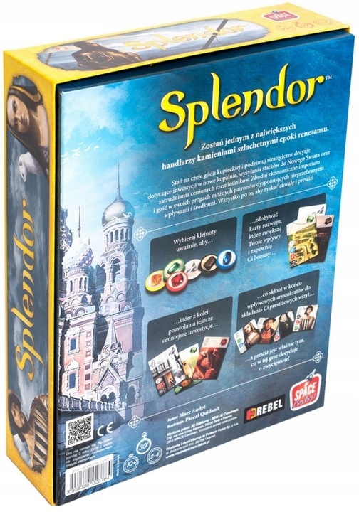 Gra planszowa Rebel Splendor Wersja angielska Nazwa Splendor