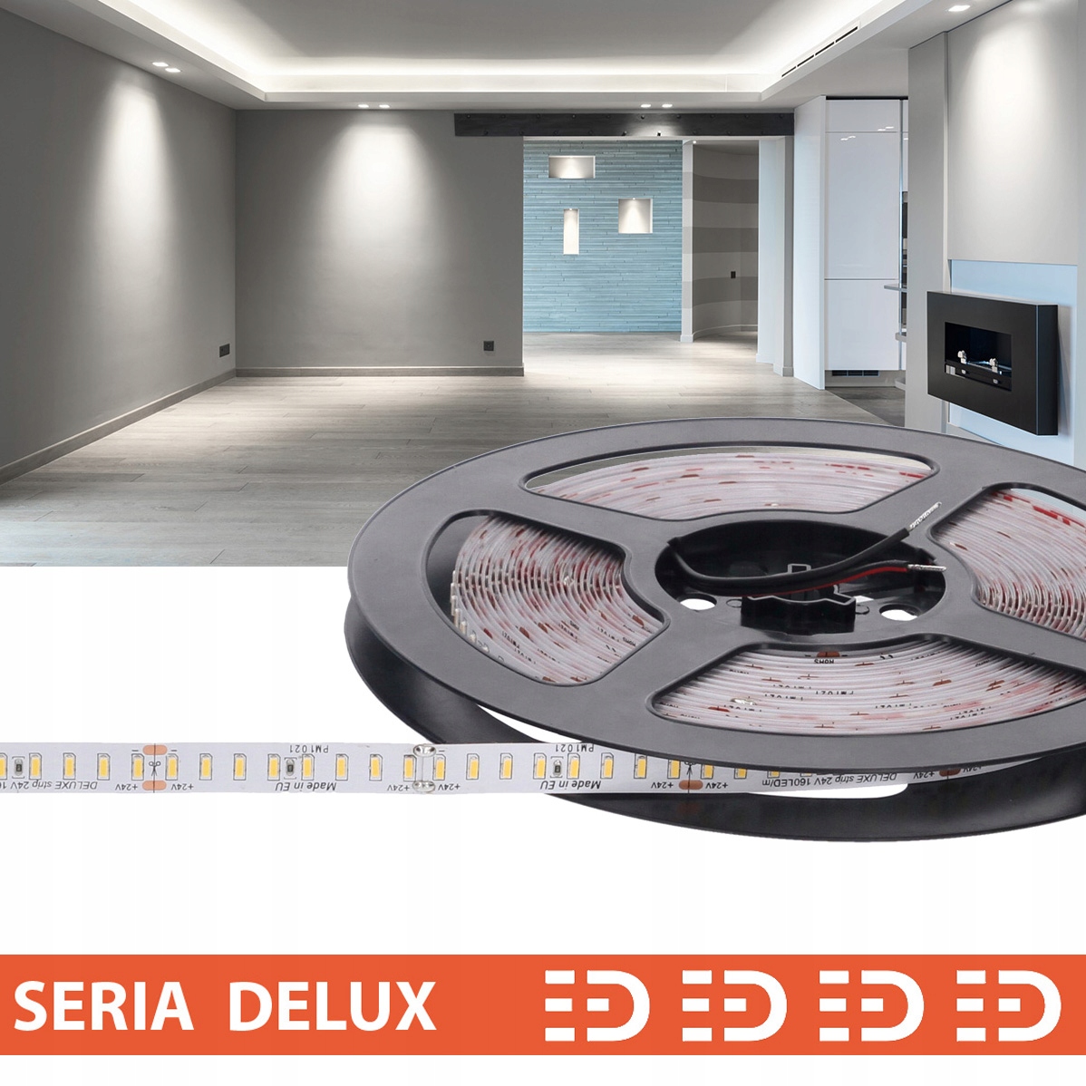 Led pásik| Studená biela|24V|160 LED/m 2500lm/m 10m 7 rokov záruka