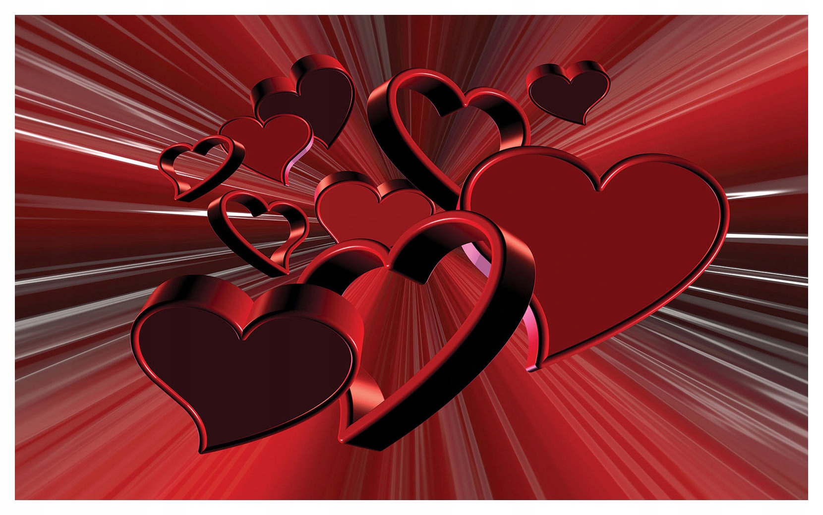 Fototapeta Červené srdcia Láska Vášeň Romantický dekor 312x219 lepidlo