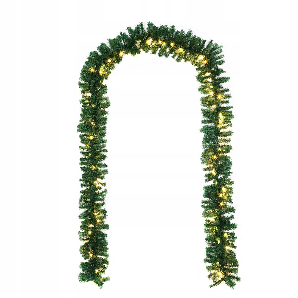 GIRLANDA ŚWIĄTECZNA ŚWIETLNA CHOINKOWA 5m Lampki LED ŁAŃCUCH ZIELONA GĘSTA Wysokość Wyższe niż 250 cm