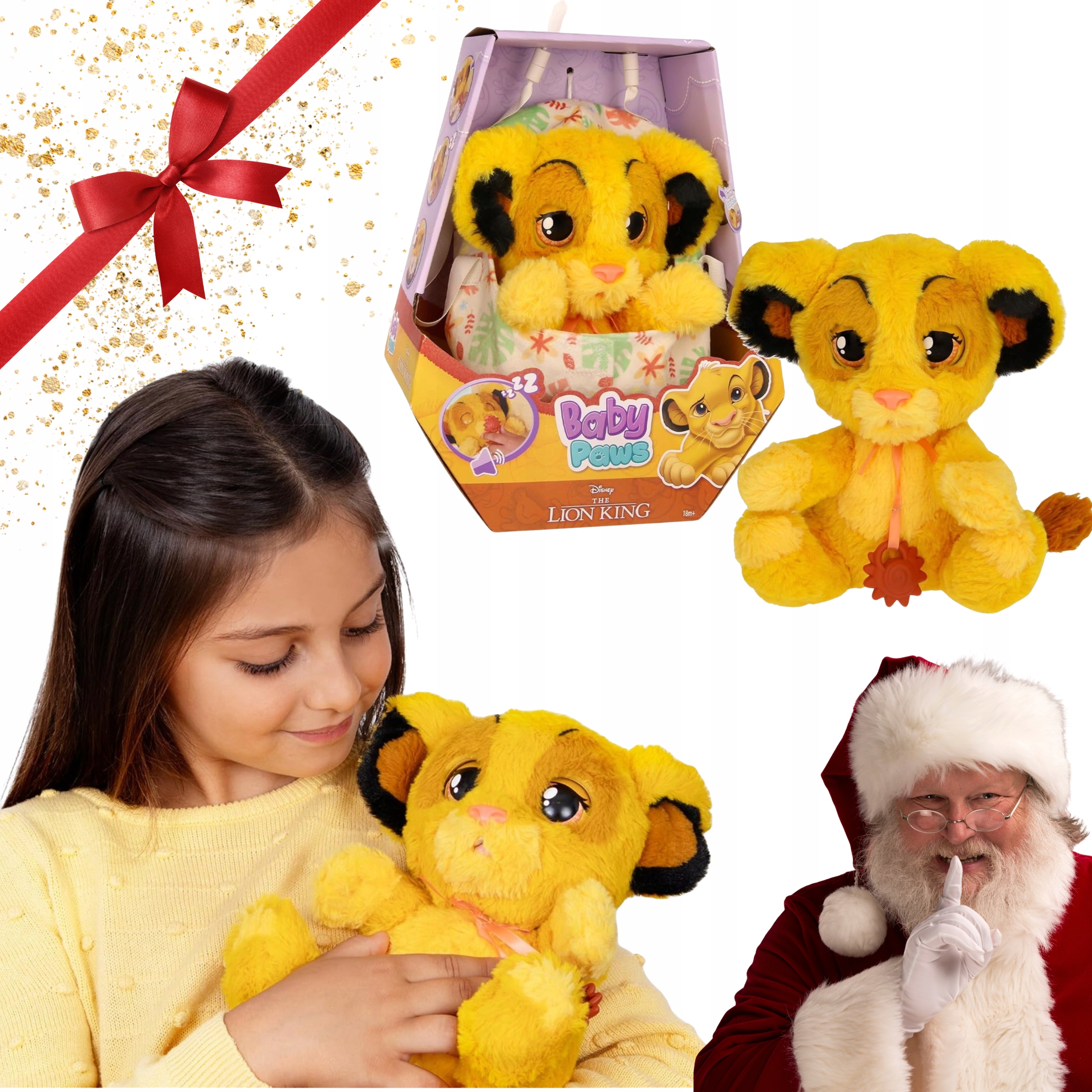 Baby Paws Simba Interaktywny Król Lew Maskotka z Dźwiękami