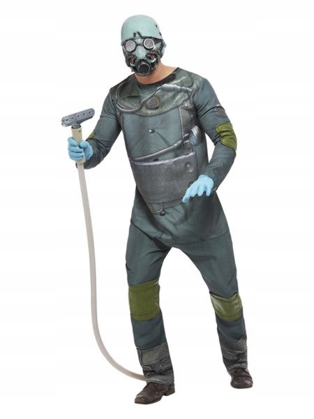 Kostým Černobílý Kontaminovaná Zóna Zero Halloween