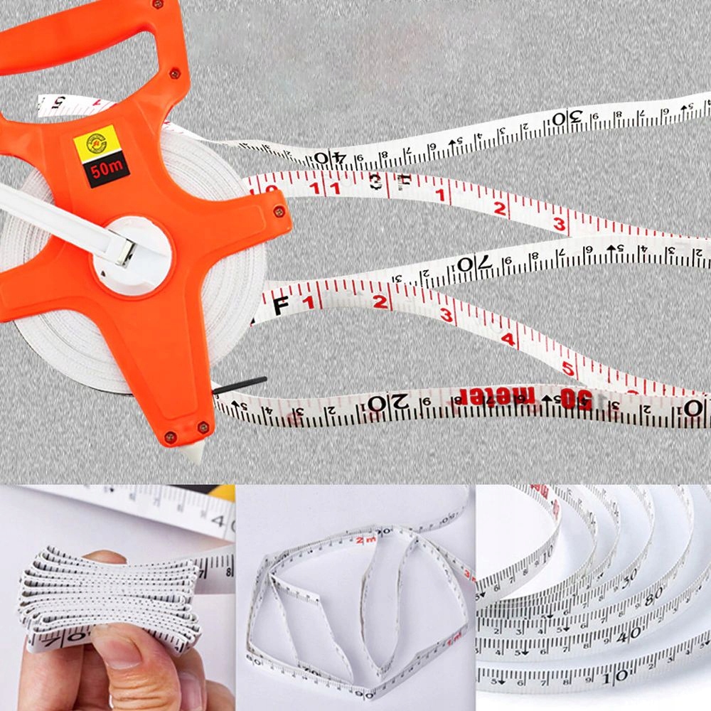 MIARA TAŚMA MIERNICZA METRÓWKA MIARKA ZWIJANA 50M Długość 50 m