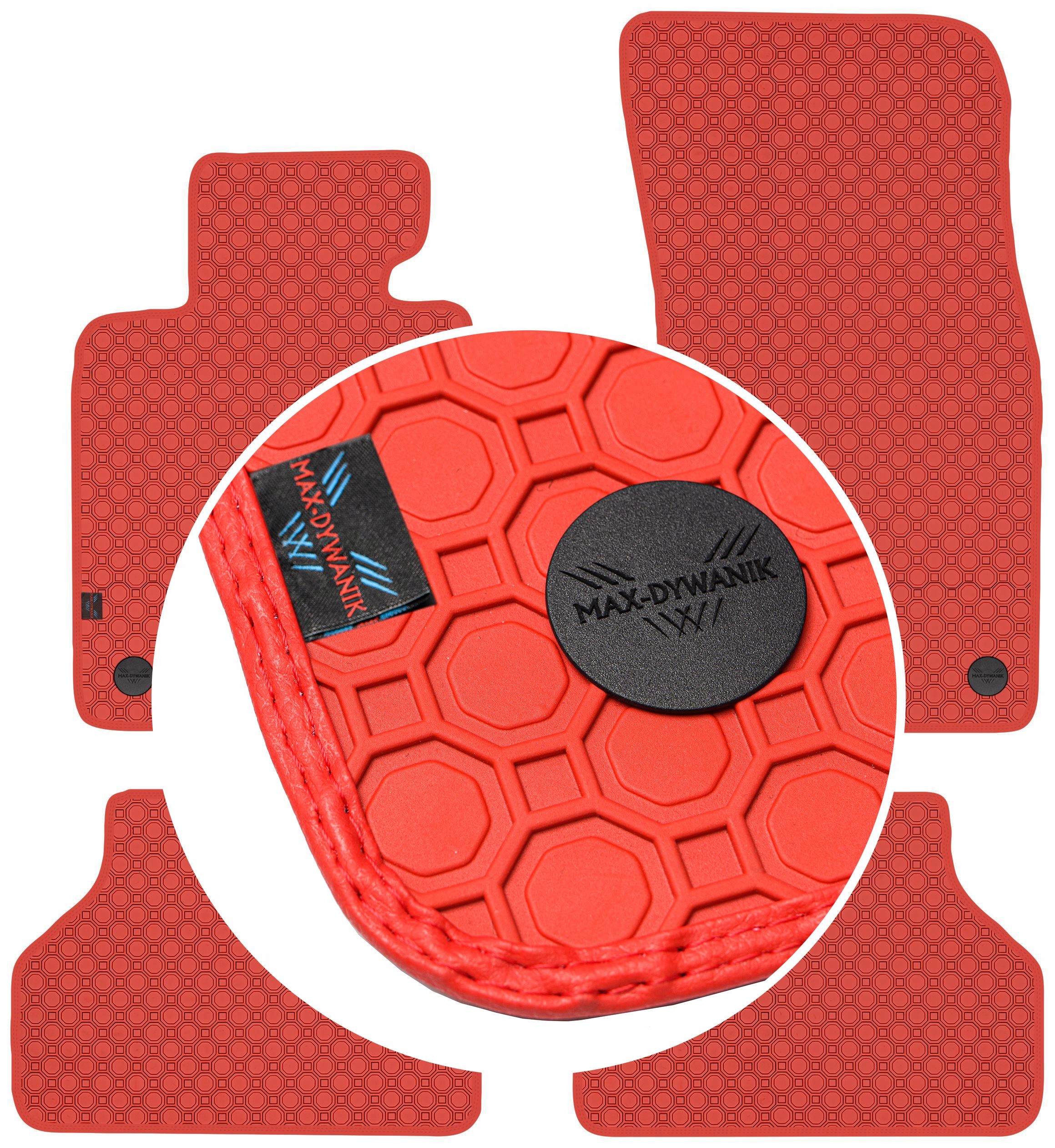 Bmw 5 E60 E61 2003-2010 Koberce Červené