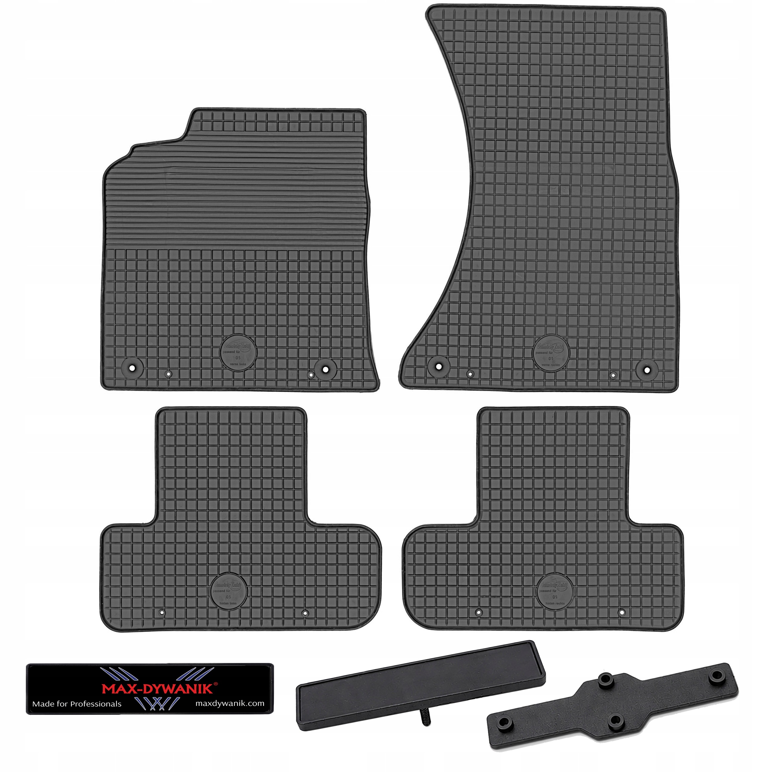 Audi Q5 8R Suv 08-17 wycieraczki samochodowe gumowe czarne kpl komplet