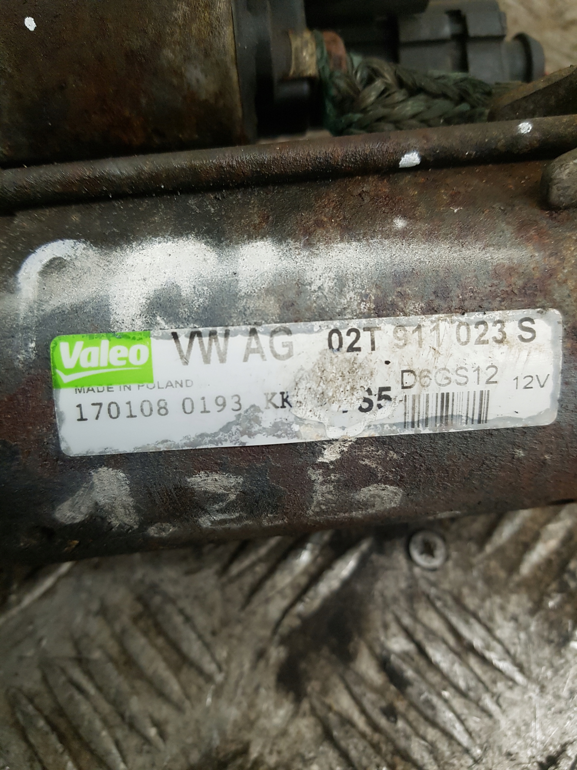 starter VOLKSWAGEN POLO 4 02T911023S 1.2 12V