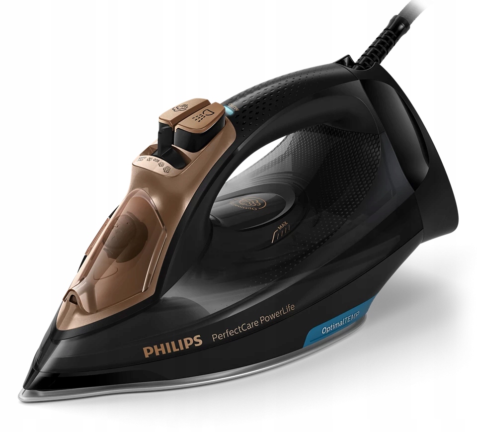 Żelazko parowe 2400W Philips PerfectCare czarno złote OptimalTEMP GC3929/64
