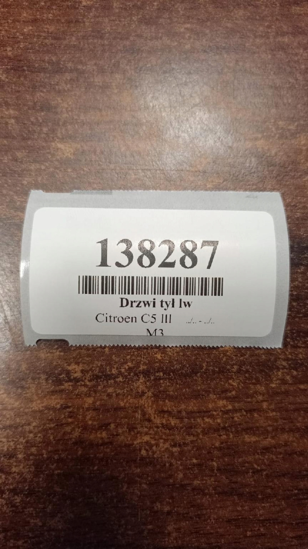 CITROEN C5 III Sedan Tür links heck EYPC