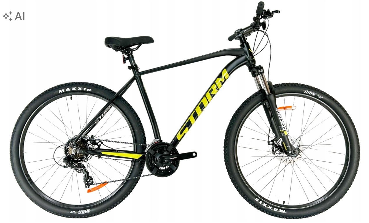 Rower 29" Mtb Storm Shark 1.0 19" hamulce tarczowe Amt czarny Mat