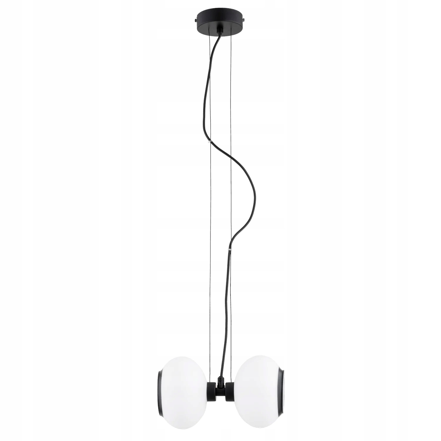 Alfa Závesná lampa Dwada Jojo čierno-biela 2xE14 10W