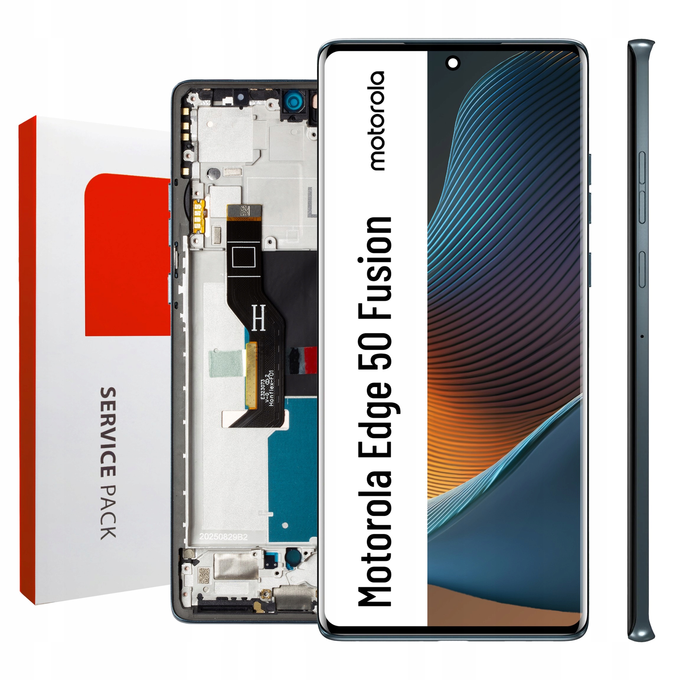 Originál Zila pre Motorola Edge 50 Fusion LCD s rámčekom Modrá matica