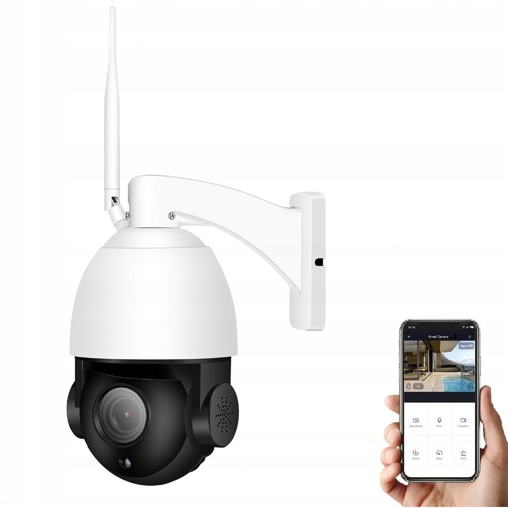 Profesionální Otočná Venkovní Kamera 30X Optický Zoom 5 Mpx Wifi