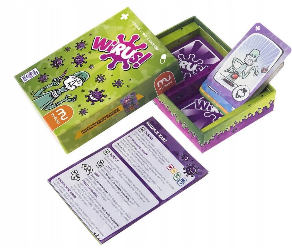 Wirus MUDUKO - Gra karciana Waga produktu z opakowaniem jednostkowym 0.3 kg