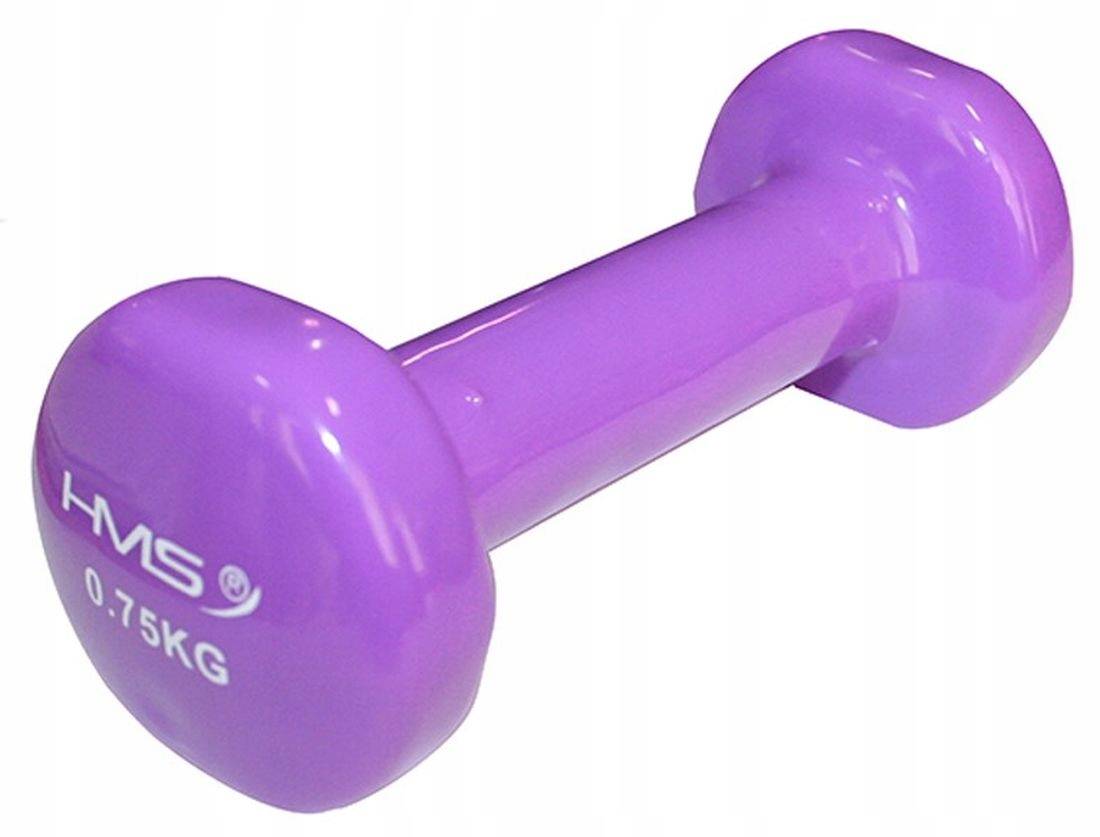 

Hantla żeliwna ciężarek hantelka winylowa 0,75 kg