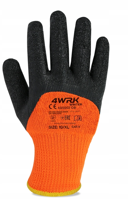 RĘKAWICE ROBOCZE ZIMOWE POWLEKANE OCIEPLANE OBUSTRONNIE LATEX POROWATY L-9 Kod producenta RĘKAWICE ZIMOWE MĘSKIE RĘKAWICE ROBOCZE BHP