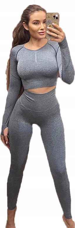 

Zestaw Fitness Dwuczęściowy Dres Legginsy Top r.S