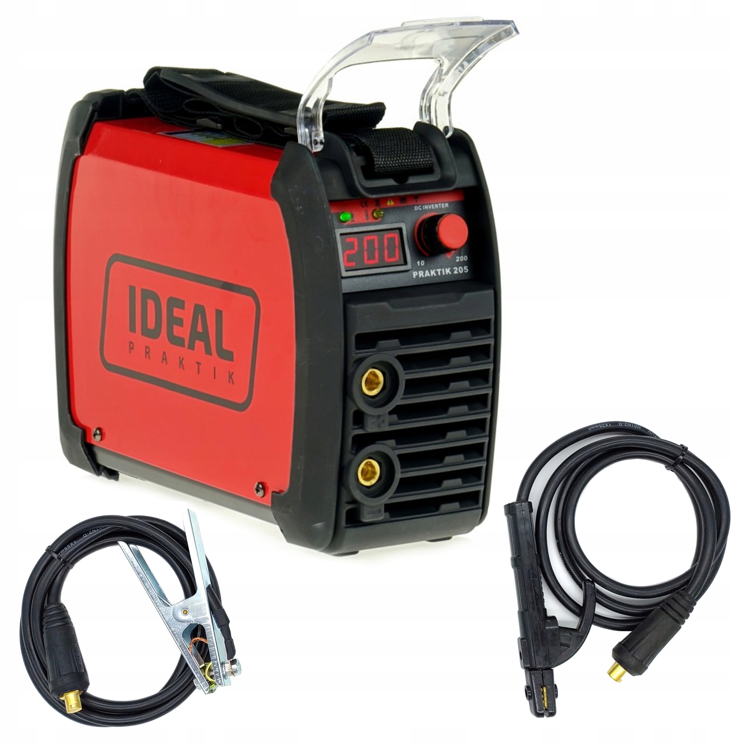 ИНВЕРТОРНЫЙ СВАРОЧНЫЙ АППАРАТ MMA 200A PRAKTIK205D КОМПЛЕКТ