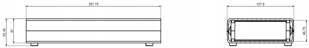 Obudowa 128x258, h=48 mm, Z37 Symbol Z737