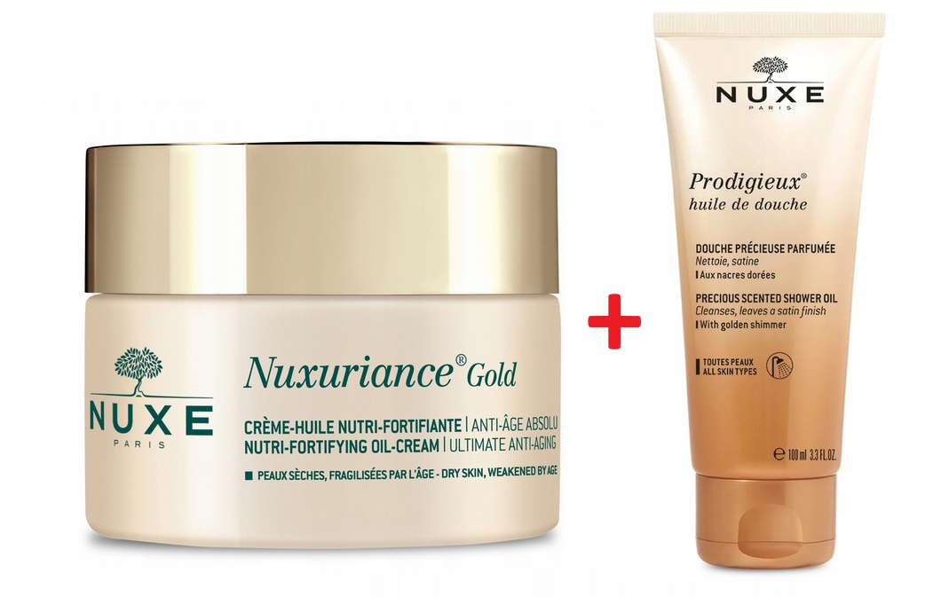 Nuxe Nuxuriance Gold Ultraodżywczy Olejkowy Krem Na Dzień 50ml Olejek 100
