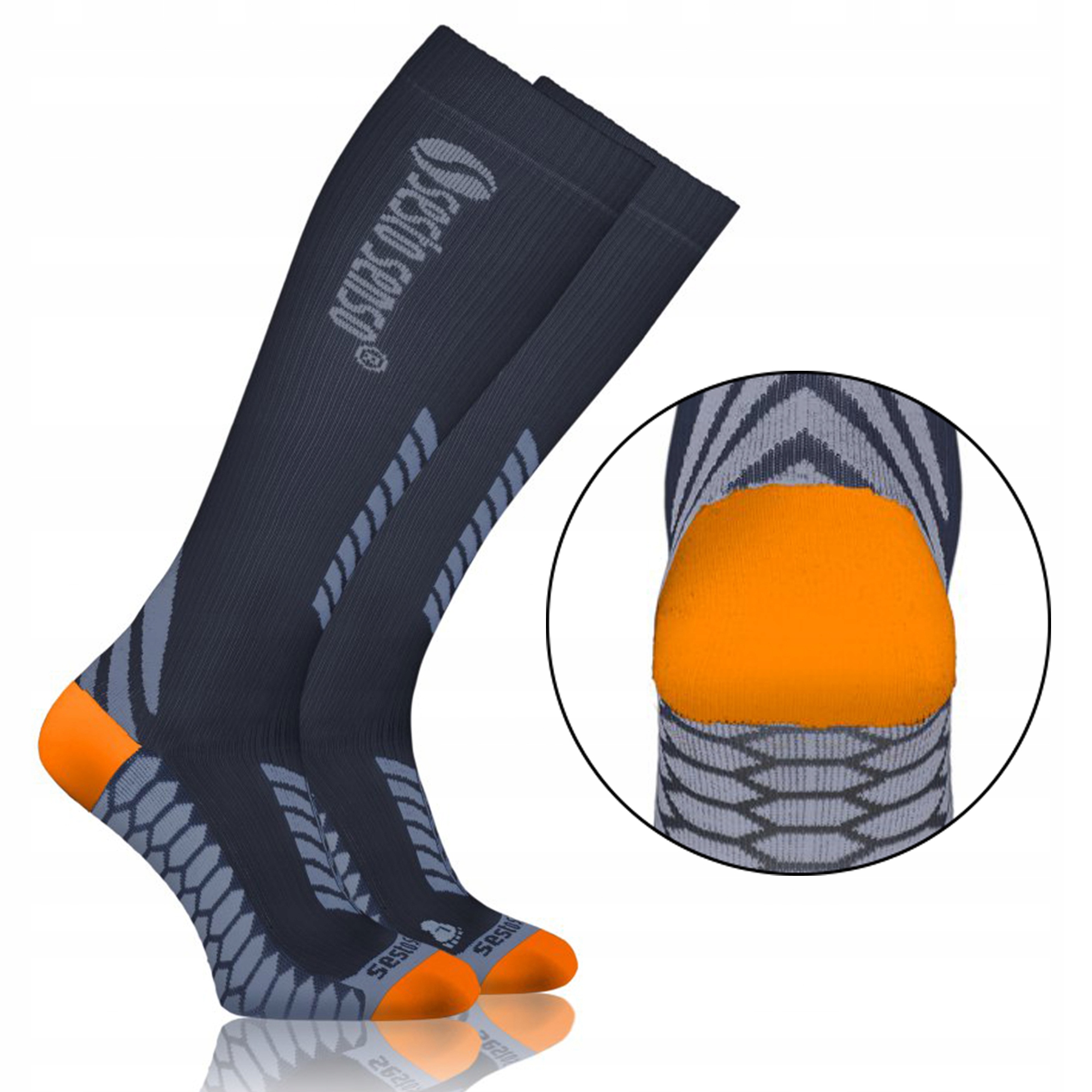 

Skarpety kompresyjne Sesto Senso, czarny, 35/38