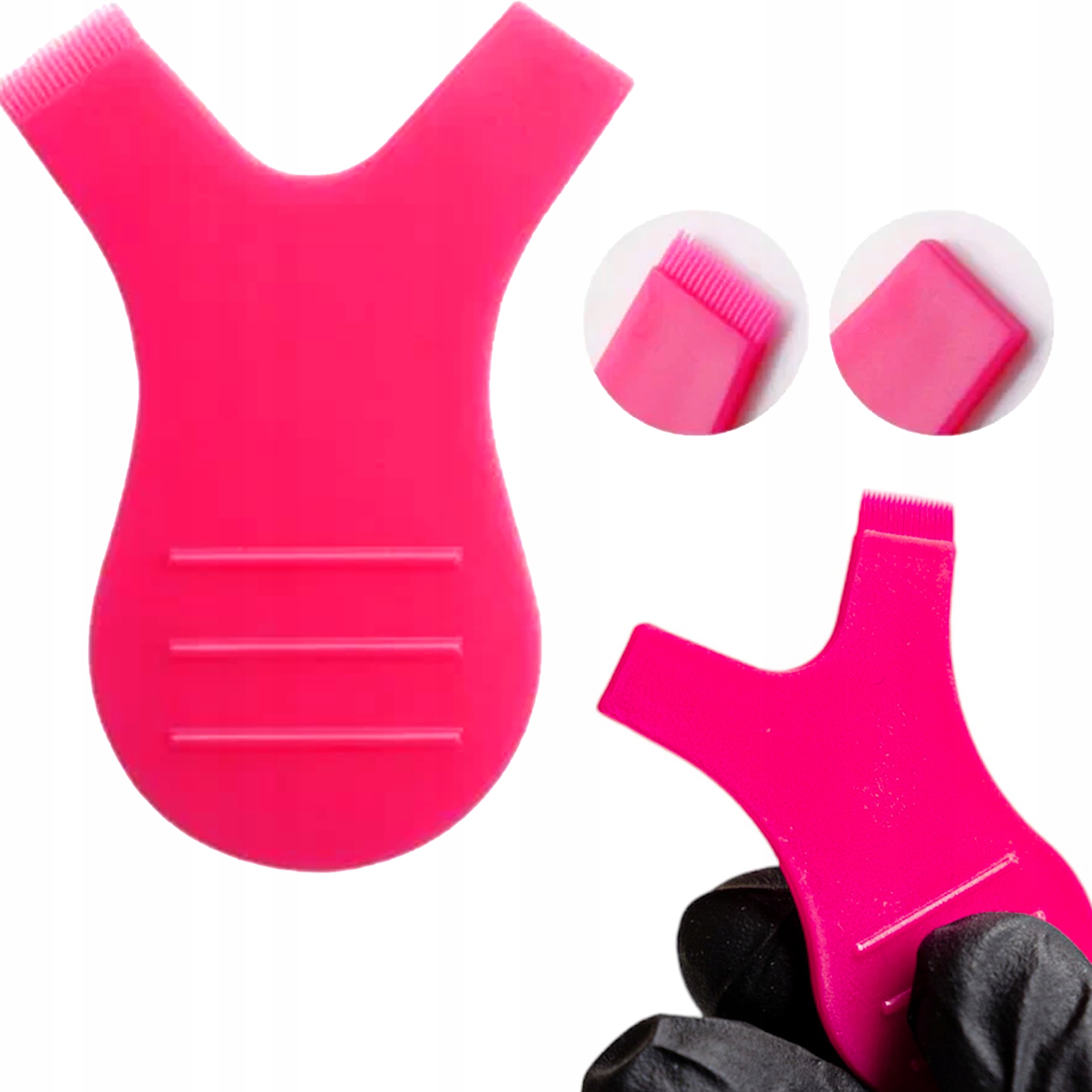 GRZEBYK APLIKATOR DO LIFTINGU LAMINACJI RZĘS ZESTAW 10 SZT KORALOWY