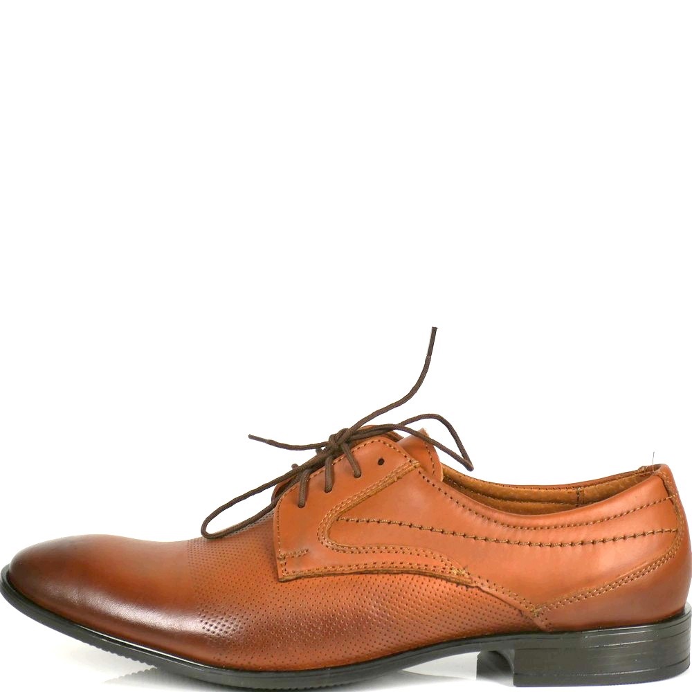 Pánské Kožené Společenské Boty, Hnědé, Elegantní, Výroba J6