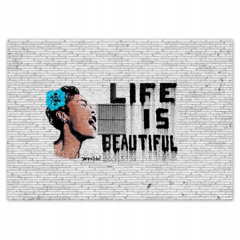 

Naklejki 70x50 Banksy Life is beautiful