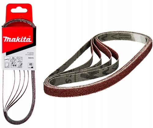 Makita Taśma szlifierska płócienna 533x9mm gradacja 40 5 szt P-43256 DBS180
