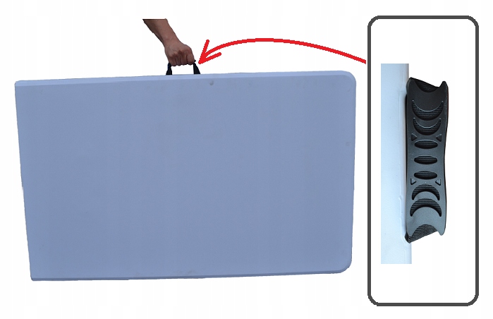 Stół cateringowy składany bankietowy ogrodowy 180cm Wysokość mebla 75 cm