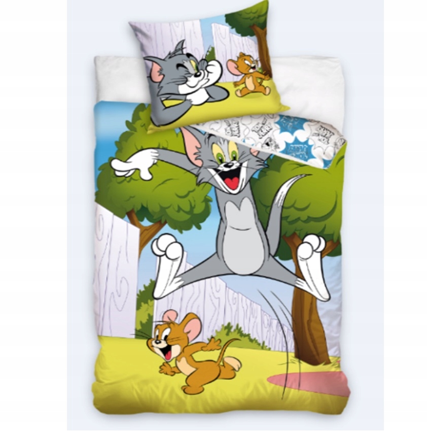 

Komplet pościeli 140x200cm 70x90cm Tom I Jerry