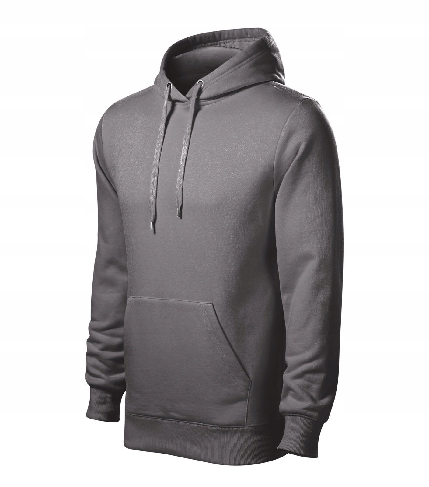 Pánská sportovní mikina Malfini Cape413 s kapucí Bavlna Terry ocelová XL