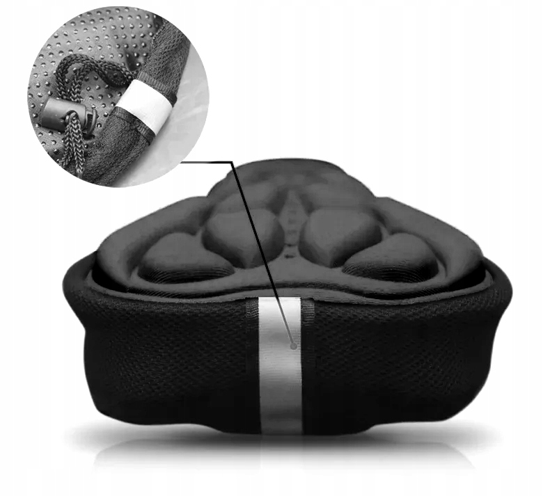 ŻELOWA NAKŁADKA PODUSZKA AMORTYZUJĄCA POKROWIEC NA ROWER SIODEŁKO ROWEROWE