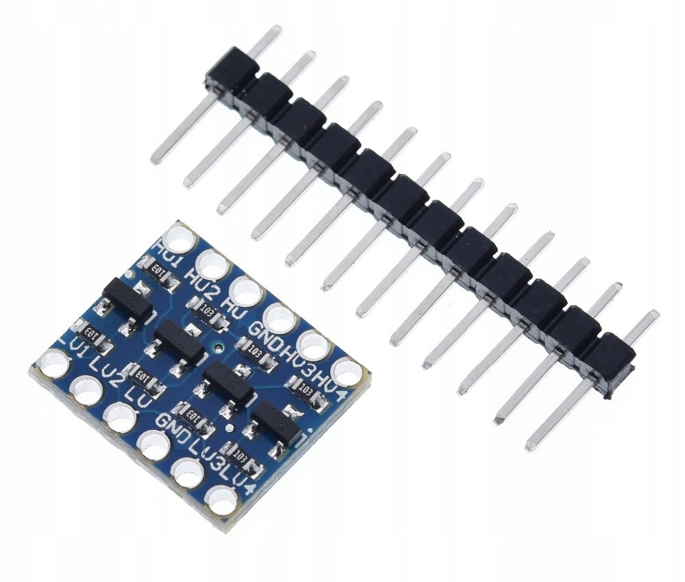 064 Konwerter poziomów logicznych 3.3V 5V 4CH Arduino 4-kanałowy