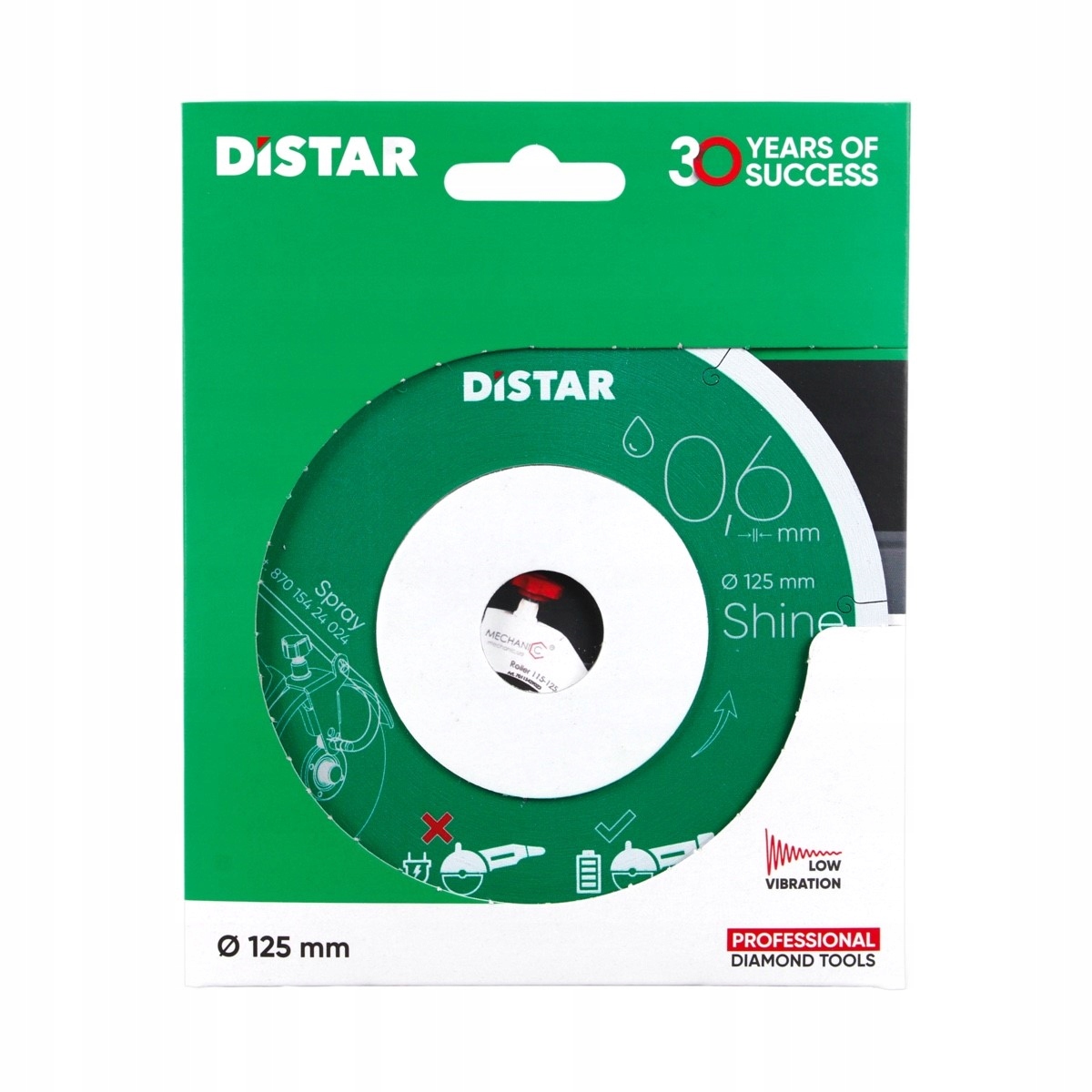 Distar Tarcza Diamentowa 0,6MM Do Gresu Precyzyjne Cięcie 125mm 11127457030