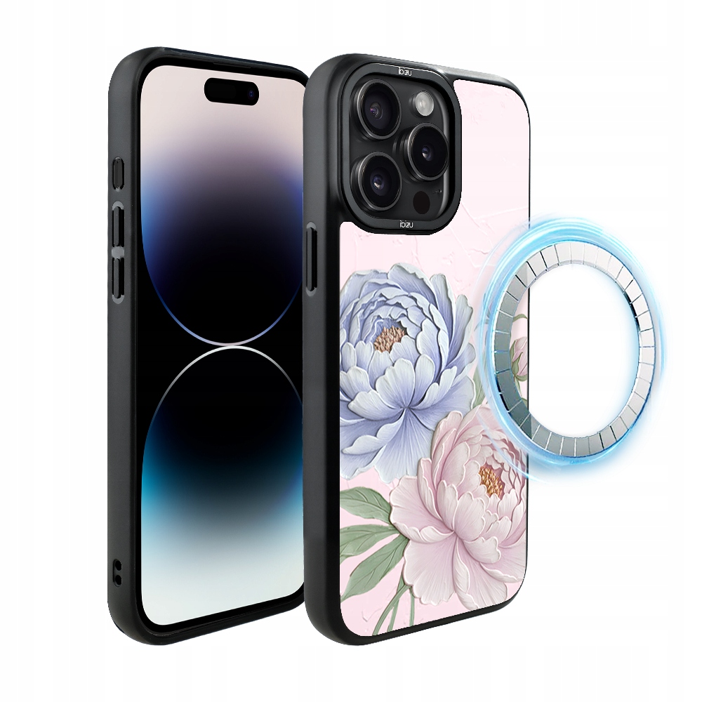 Pouzdro pro iPhone 14 Pro Ibizu DropGuard Matt s MagSafe, Pivoňkově růžové