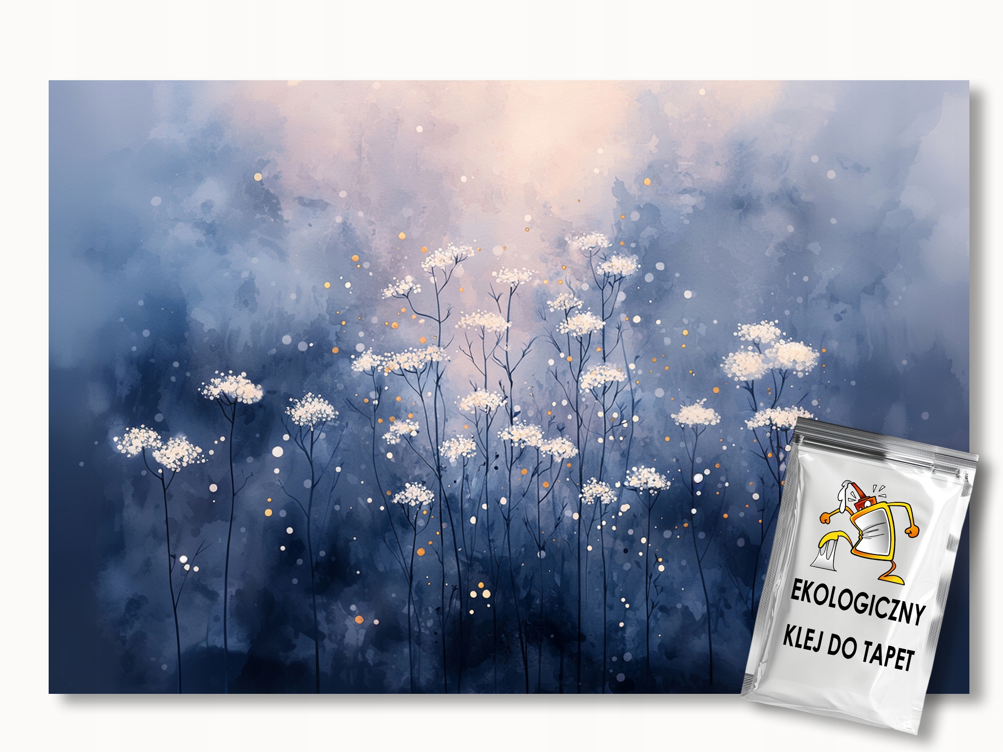 Fototapeta Flizelina Příroda Louka Zahrada Bílé Květiny Večer 150x105 155g