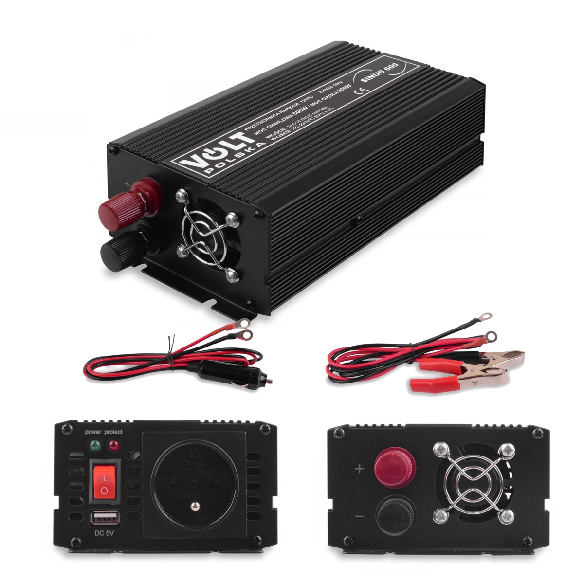 

Przetwornica Napięcia Czysty Sinus 12/230V 600W