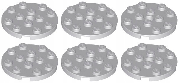 

Lego 60474 Płytka 4x4 szara jasna Nowa (10g) 6 szt