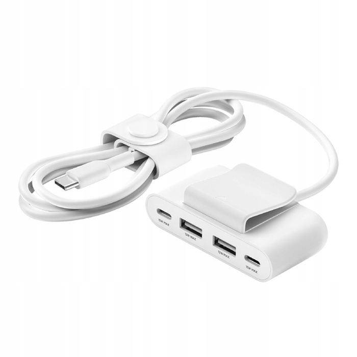 Belkin 4 port USB Power Extender 2xC 2xA 30W White Długość przewodu 2 m