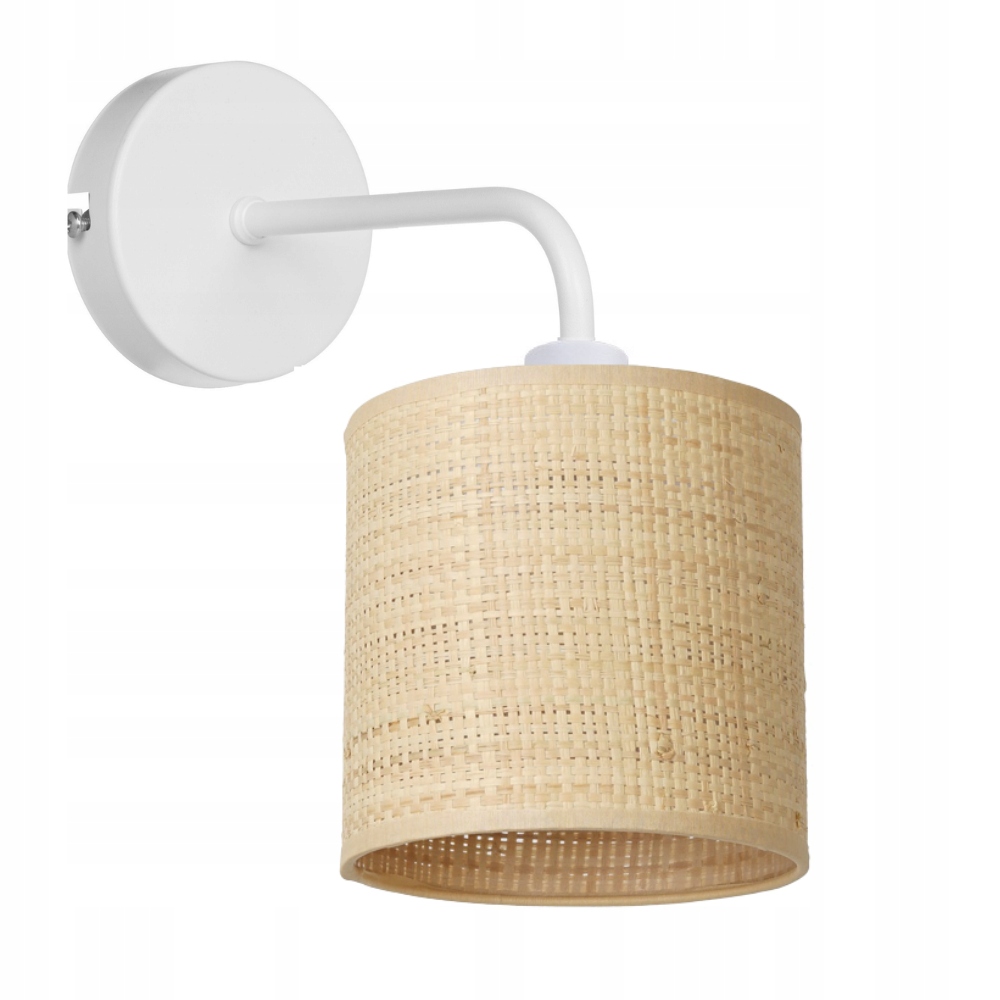 

Lampka Ścienna Nocna Kinkiet Ratan Boho Slim Tuba