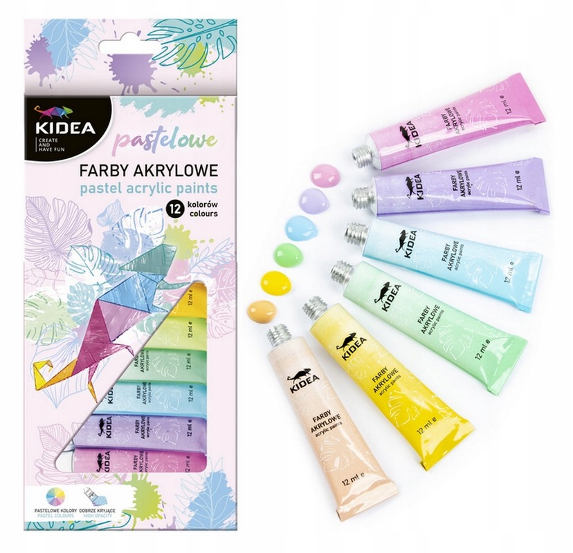 

Kidea Farby Akrylowe pastelowe zestaw