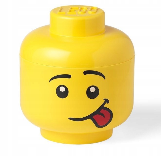 Lego Pojemnik Głowa Mała Silly Język Rozmiar S Pudełko na Klocki Organizer