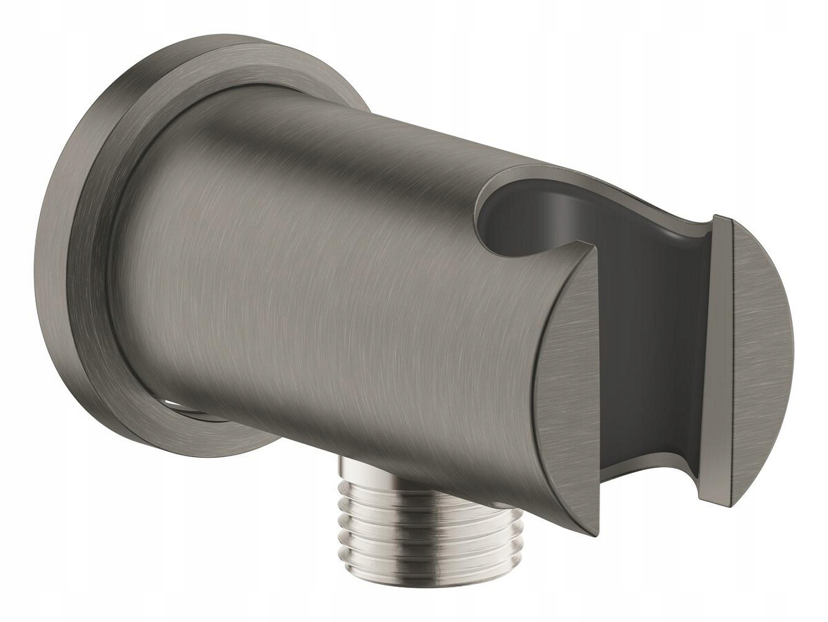 Kolanko przyłączeniowe ścienne Rainshower, Brushed Hard Graphite, okrągła r