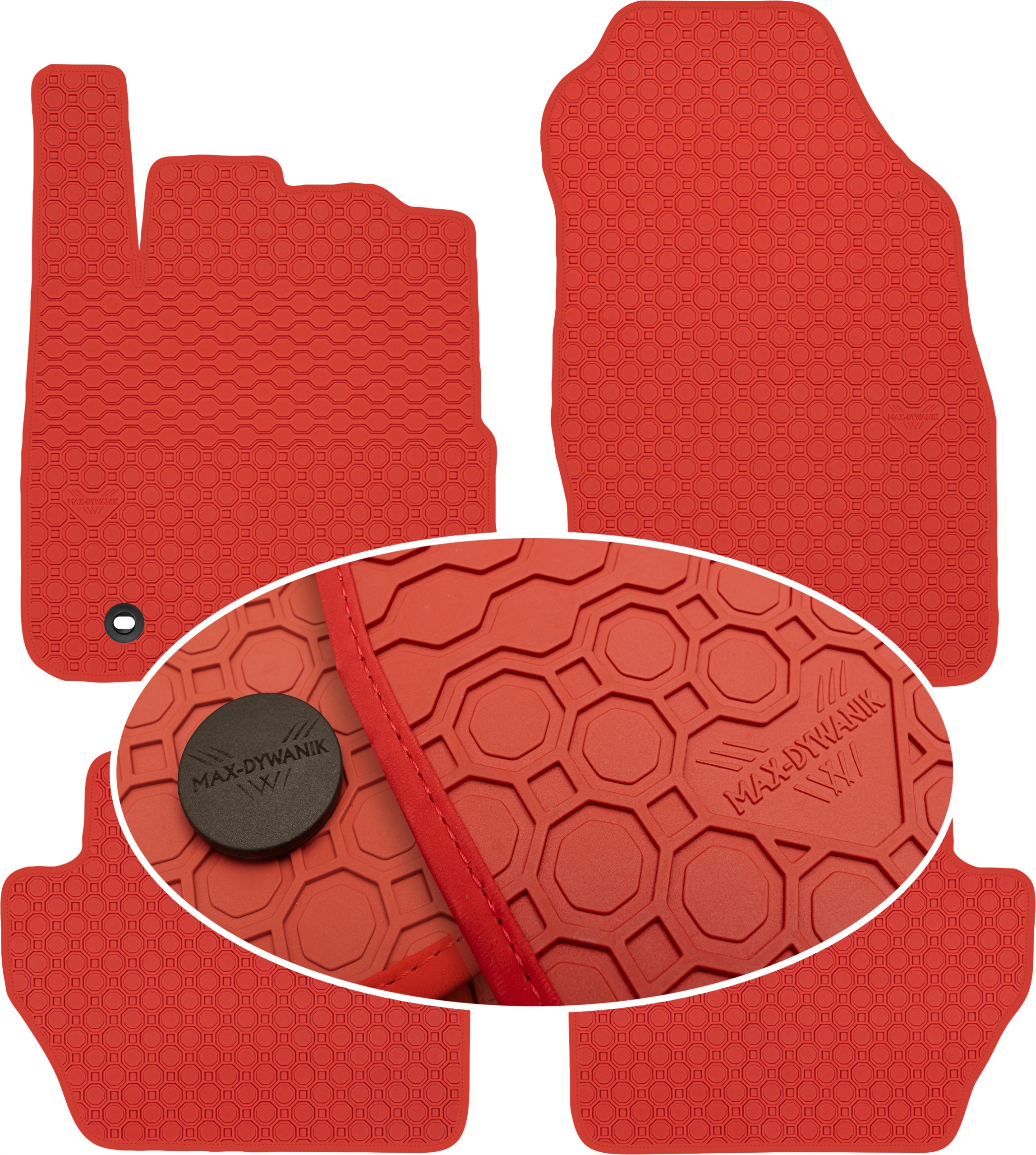 Ford Fiesta MK6 2008-2011 Koberce Červené