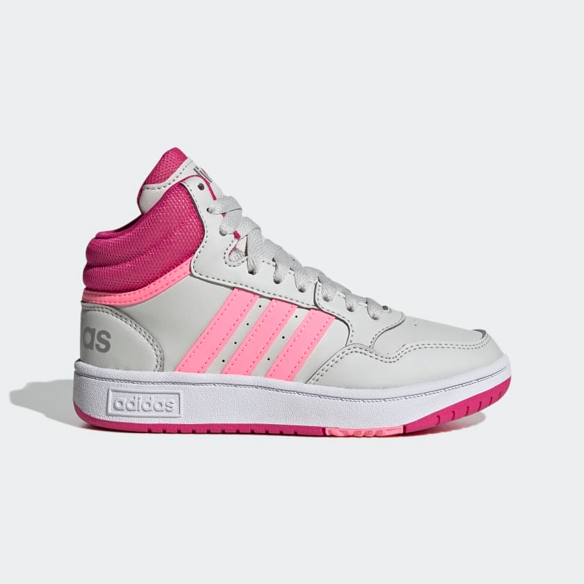 Buty Sportowe Damskie Za Kostkę Adidas Białe z Różowy Hoops MID GZ1929 r 38