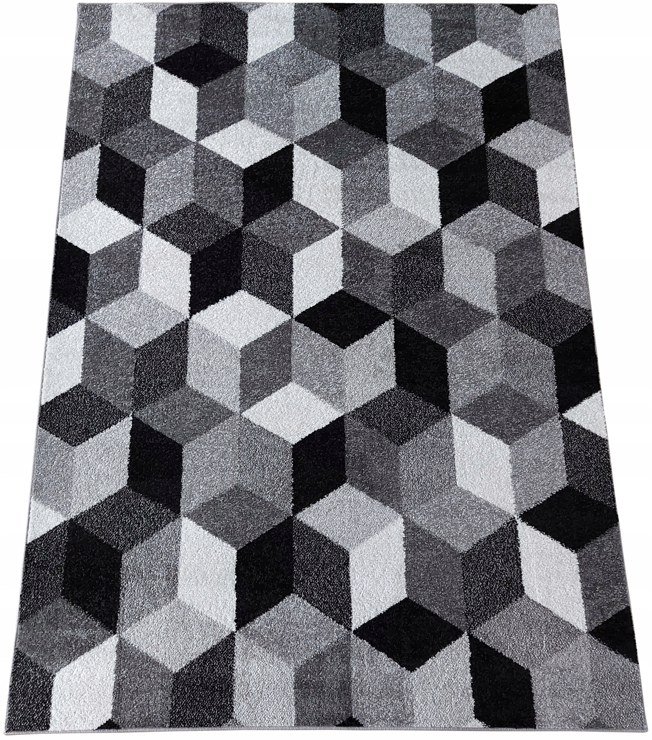

Dywan geometryczny szachownica modny 133x190