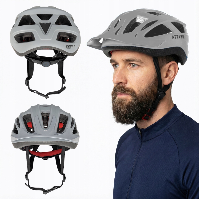 Lehká Nastavitelná Cyklistická Přilba Unisex Attabo Viper L Univerzální Na Kolo