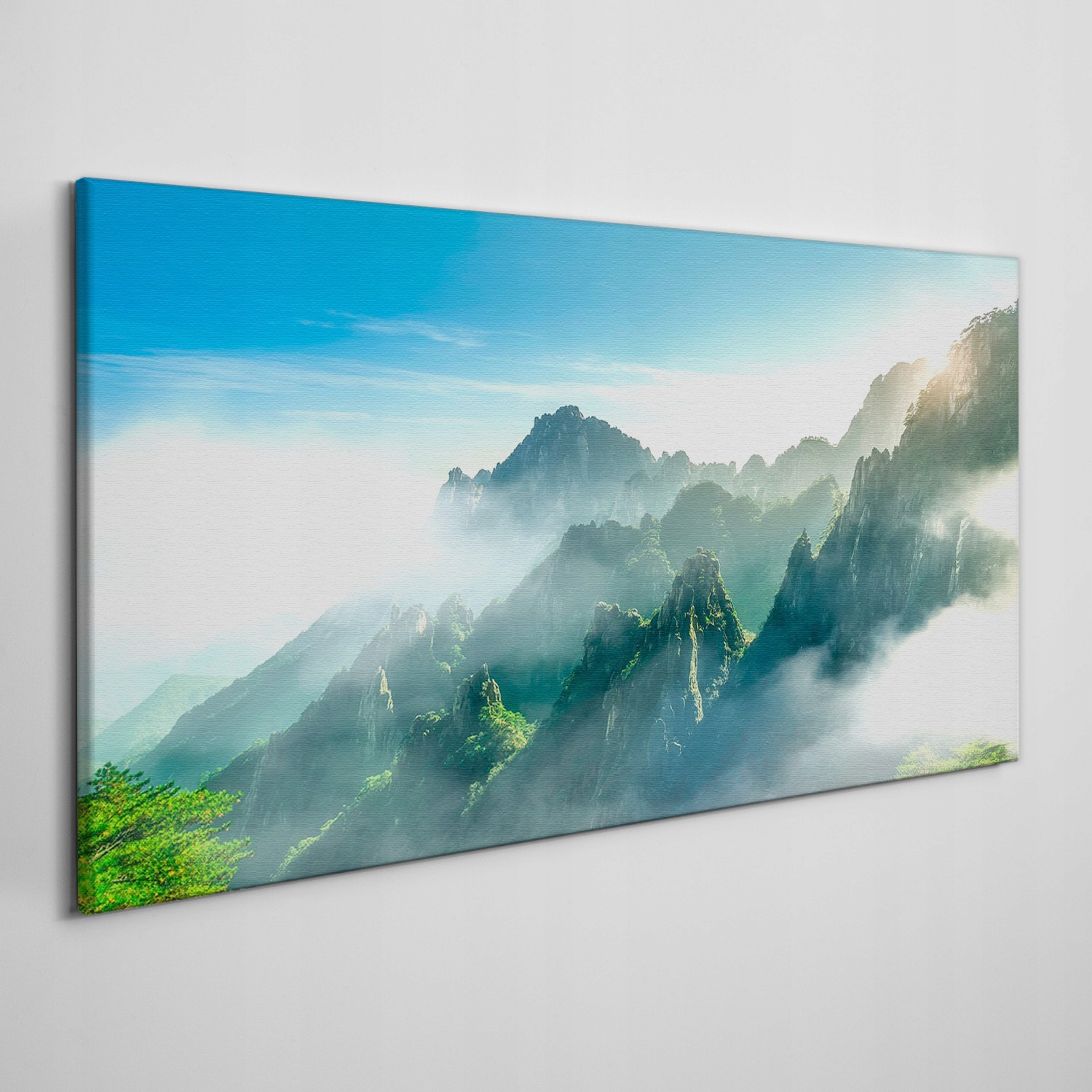 

Płótno obraz na ścianę Góry drzewa niebo 140x70 cm